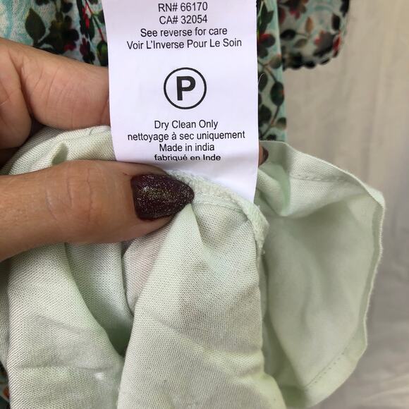 Anthropologie Bhanuni Jyoti Dress Bell Sleeve A Line Floral Embroidered Boho 4 - Picture 10 of 12